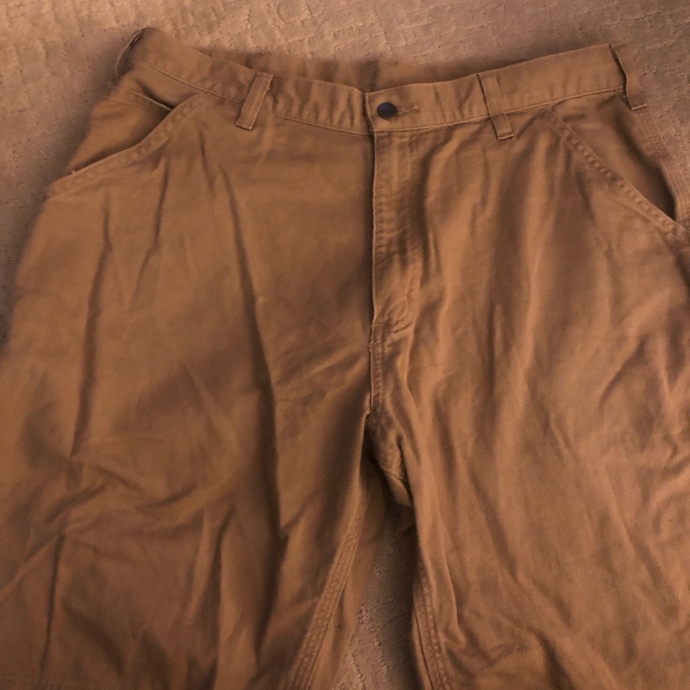 Carhartt khaki tan shorts 34
